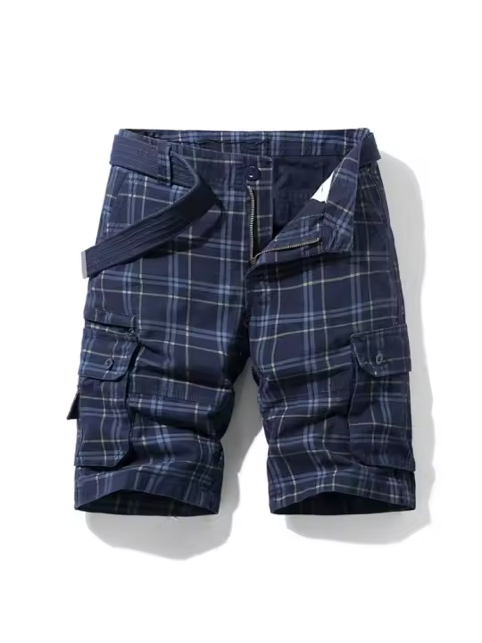Pantalones Cortos de Verano para Hombres Ropa Deportiva Casual Pantalones de Malla Adelgazantes con Múltiples Bolsillos - 1