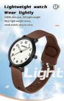 Exam Reloj de cuarzo luminoso, ligero, informal, resistente al agua, para estudiantes, silencioso - details 27