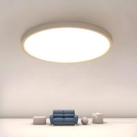 Goeco Lámpara de Techo LED Moderna 24W, IP44 Plafón de Techo Impermeable para Baño, 4500K Luz Natural para Sala de Estar, Dormitorio, Cocina, Comedor, 2160LM Iluminación Interior de Diseño Nórdico Sencillo, Lámpara Redonda Diá 30CM, Blanco, 220V - details 2