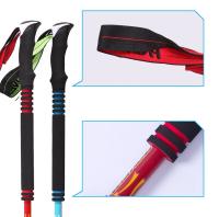 Palos de Senderismo de Fibra de Carbono 2 Pares Para Senderismo Nórdico y Ocio Alpenstock con Bloqueo Rápido Externo en Espuma EVA Mango Largo - details 0
