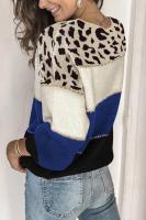 Elegante Suéter de Punto para Mujer Otoño-Invierno 2024 Cuello Largo Contraste Colorido - details 17