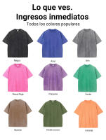 Camisetas lavadas con estampado abierto de sandía para mujer, Camiseta de algodón Y2K, Top holgado de Hip Hop, ropa suave y transpirable - details 4