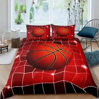 Cubierta de Edredón de Baloncesto con Temática Deportiva 3D en Negro Microfibra Ideal para Juegos Competitivos y Deporte en Cama - details 11