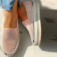 Zapatos de Moda Primavera 2024 para Mujer Zapatos Planos con Plataforma de Diamantes de Imitación - details 1