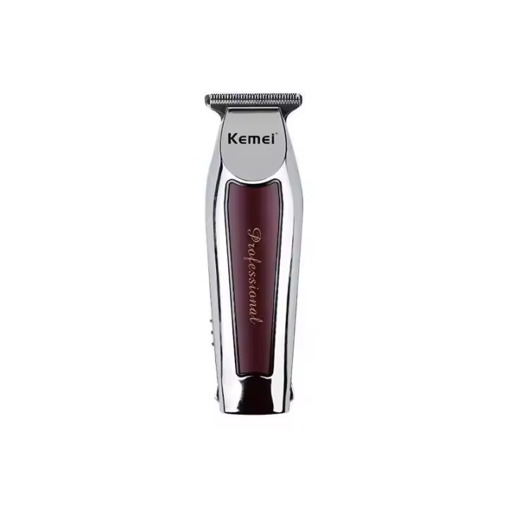 Kemei-cortadora de pelo profesional inalámbrica, cortadora eléctrica de 0mm, separador de cuchillas en T, corte cerrado, barbería - 1