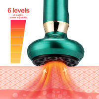 Masajeador de ventosas eléctrico de 6 niveles, masajeador adelgazante con ventosa de vacío, GuaSha, anticelulítico, belleza, raspado, calefacción infrarroja - details 3