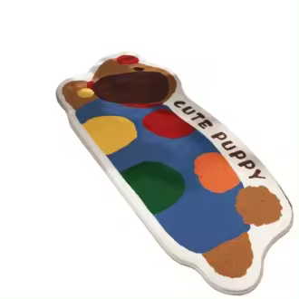 Alfombra Interior, Alfombra Moderna de Pelo Corto Tradicional para Dormitorio, Alfombra de Imitación Cachemira Antideslizante - 1