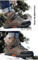 Zapatillas De Deporte Para Hombre, Botas De Montañismo, Botas De Senderismo De Cuero Impermeables, Zapatos Cálidos De Invierno Para Hombre, Botas De Nieve, Zapatos De Trekking Al Aire Libre - details 45