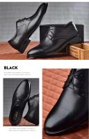 2025 nuevos zapatos casuales versátiles con cordones para hombres de vestir de negocios de cuero de talla grande - details 4