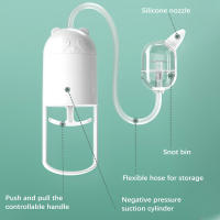 Aspirador Nasal para bebé, potente bomba de mano y Punta Nasal no invasiva, succión de nariz higiénica y cómoda para bebé - details 5