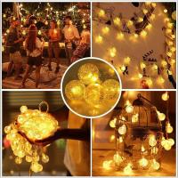 Luz de Bola de Cristal Cálida Blanca Luz Colgante de Hada para Bodas, Fiestas, Aniversario, Día de San Valentín - details 14