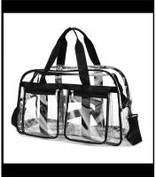 Bolsa de viaje transparente de PVC, bolsos de hombro tipo bandolera portátiles para deportes, senderismo al aire libre, natación, compras, bolso transparente - details 10