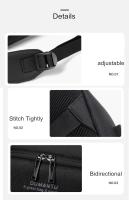 Bolso bandolera de negocios para hombre, bolso de hombro impermeable con compartimento para ordenador portátil, puerto de carga USB, tela Oxford de alta calidad, logotipo impreso de viaje - details 7