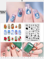 Placa de Arte de Decoración de Uñas KADS con Elementos Navideños y Flores y Hojas Herramienta de Manicura DIY Accesorio de Uñas - details 7