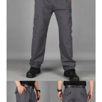 Pantalones De Ciudad Para Hombre Cargo Resistentes Al Agua Y Algodón Pantalones Casuales Multi-bolsillos Y Secado Rápido - details 19