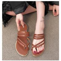 Sandalias de Mujer Verano 2025 Punta Redonda Moderna - Tejido Artesanal con Doble Estilo Playa y Ciudad - Zapatos Deportivo Elegante de Moda para Vacaciones (Estilo Havaianas) - details 16