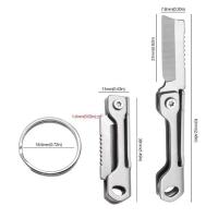 Llavero de Cuchillo Plegable de Acero Inoxidable Ideal para Acampar al Aire Libre - details 1