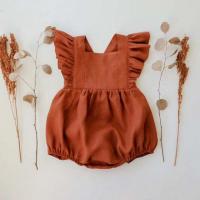 Adorable ropa de lino para bebé, body infantil con manga de encaje con volantes para niñas pequeñas, Pelele de princesa - details 6