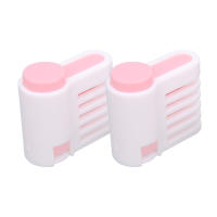 2 unids multicuonal pan cake slicer cortador Guía Hogar Cocina accesorio (blanco y Rosa 52036C) - details 0