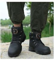 Botas de trabajo con punta de acero inoxidable, zapatos de seguridad resistentes a golpes y golpes, botas de moto impermeables para hombre - details 21
