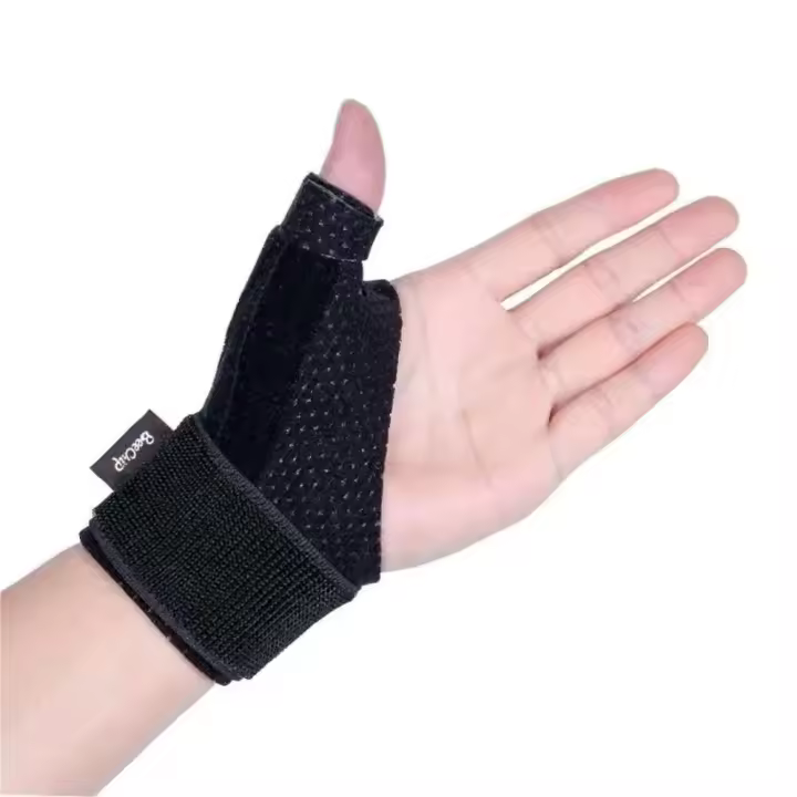 Muñequera duradera SBR, muñequera deportiva ajustable negra, fracturas Spt, unisex - 1