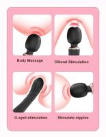 Vibrador de Doble Motor Wand de Silicona de Tamaño Grande Masajeador de Punto G para Pareja - details 5