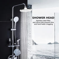 Cabezal de ducha fijo antifugas, espray de lluvia, relajación y Spa para alta presión y flujo de agua, 6 pulgadas - details 3