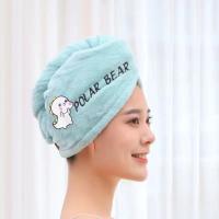 Gorro de microfibra para secar el cabello, toalla para secar el cabello, envoltura fuerte absorbente de agua, gorro de ducha, herramienta de limpieza, 2 piezas - details 35