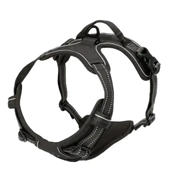 Collares Arnés para Perros Chalecos Grandes Correa Tienda de Mascotas Accesorios de Cuero para Cachorros Conjunto Mediano y Pequeño - 1