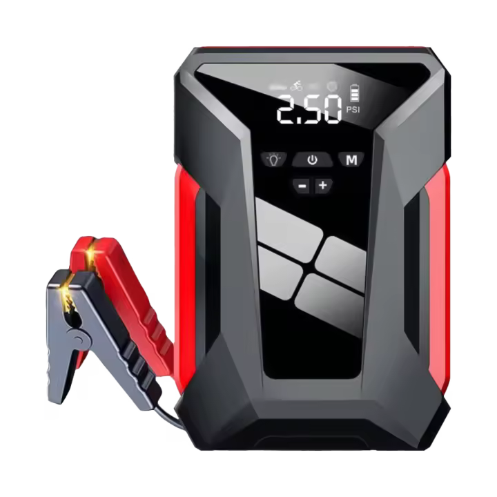 Arrancador de Salto de Coche Portátil 39800mah con Compresor de Aire, 1600A Jump Starter Batería Pack para vehículos de 12V hasta 10L Gas o 8.5L Diesel motores, 12V Jump Box Car Battery Jumper Starter (Classic Style) - 1