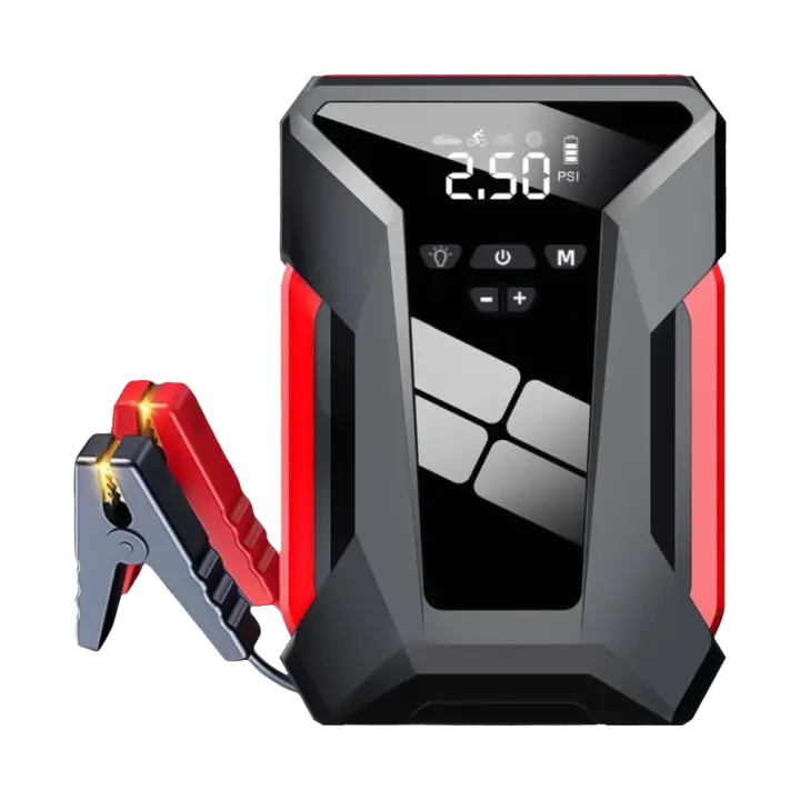 Arrancador de Salto de Coche Portátil 39800mah con Compresor de Aire, 1600A Jump Starter Batería Pack para vehículos de 12V hasta 10L Gas o 8.5L Diesel motores, 12V Jump Box Car Battery Jumper Starter (Classic Style) - 1