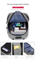 Mochila antirrobo con cerradura de contraseña para hombres, bolsa de computadora de carga usb, mochila de ocio empresarial - details 18