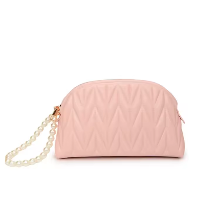 Hilo de bordado de indentación pequeña bolsa de cosméticos nueva bolsa de almacenamiento de cosméticos de lavado portátil para mujer - 1