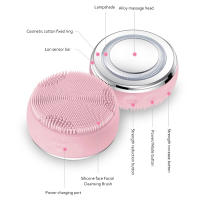 Limpieza Facial Ultrasonica Mini Escrubador Masajeador Eléctrico De Silicona Escoba De Limpieza Facial Sonic Vibrating - details 4