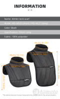 MJMOTO invierno cálido motocicleta cuello pecho bufanda máscara impermeable Moto bufanda cálida pasamontañas Moto cuello más cálido capa hombres mujeres - details 2