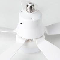 Ventilador de techo silencioso inteligente con función de atenuación remota, luz LED, E26, dormitorio, sala de estar - details 5