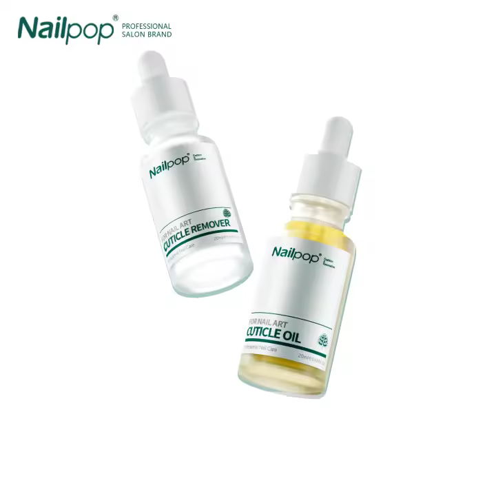 Nailpop-Juego de aceite y removedor de cutículas, Kit profesional de cuidado de uñas 2 en 1 para fortalecedor de cutículas, suaviza la manicura reparadora - 1
