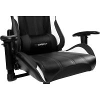 Gaming Profesional, reposabrazos ajustables 2D, pistón clase 4, giratoria, mecanismo de mariposa, cojín lumbar y cervical, color negro/blanco/azul - details 27