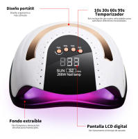 Lámpara UV LED para Secado de Uñas Lámpara de Manicura con Pantalla LCD 57/36LED 268/120W Lámpara UV para Esmalte de Gel Marca Producto para Belleza - details 2
