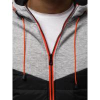 2025 Suéter casual con capucha para hombre, chaqueta con costuras, color a juego, estilo - details 7