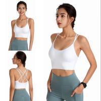1 unidad de sujetadores deportivos de algodón para mujer, Sujetador deportivo liso con realce para trotar, gimnasio, Sujetador deportivo para mujer, ropa interior para chica, Fitness, correr, Yoga, Top deportivo - details 12
