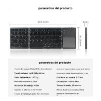 Ultra-delgado con touchpad portátil tríptico inalámbrico bluetooth teclado de la tableta teclado bluetooth - details 0