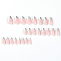 Pegatinas de uñas de plata francesa, fáciles de aplicar y quitar, regalo ideal para novia, esposa, amigos - details 1