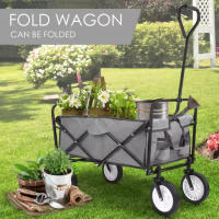 Carrito de Mano Plegable Ruedas de 360 °   Ideal para Jardín, Playa, Camping, Compras - details 3