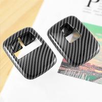 Interruptor de elevación de ventana de fibra de carbono para coche, 2 piezas, cubierta de botón, pegatina embellecedora para Benz Smart 453 Fortwo Forfour 2015 + Accesorios - details 3