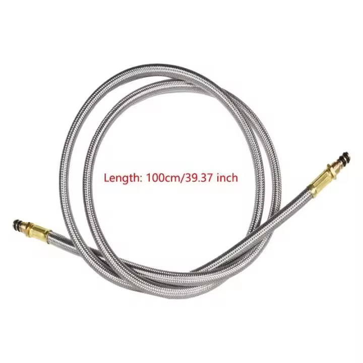 Adaptador de estufa para acampar al aire libre, 100cm, tubo de reparación telescópico, junta convertidora de horno dividido, adaptador de tanque de gas - 1