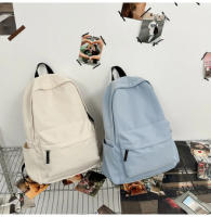 Moda Bolsas de Dos Hombros de Color Sólido para Hombres y Mujeres Tendencia Casual Bolsa de Nylon con Cremallera Mochila de Gran - details 8