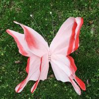 Flores artificiales hechas a mano de imitación de seda, accesorios de fotografía de gasa gigante colorida, fondo de flores falsas de 50cm - details 15