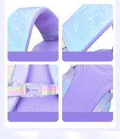 Mochila escolar primaria para niñas en rosa y morado, mochila para libros de estudiantes, mochila impermeable para la escuela, regalo para niños - details 4