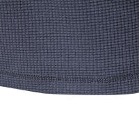 Camiseta de manga corta de punto con cuello Henry, camiseta informal de cuello redondo de color sólido para hombre, camiseta de gofre de talla europea - details 10